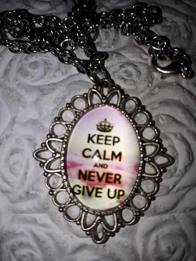 Budskap - Keep calm and never give up